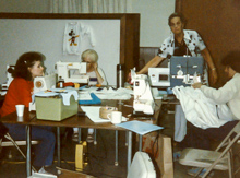 The Sewing Room at Camp Burton